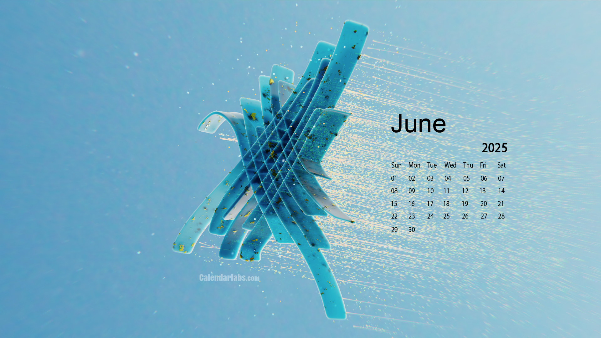 June 2025 Desktop Wallpaper Calendar CalendarLabs