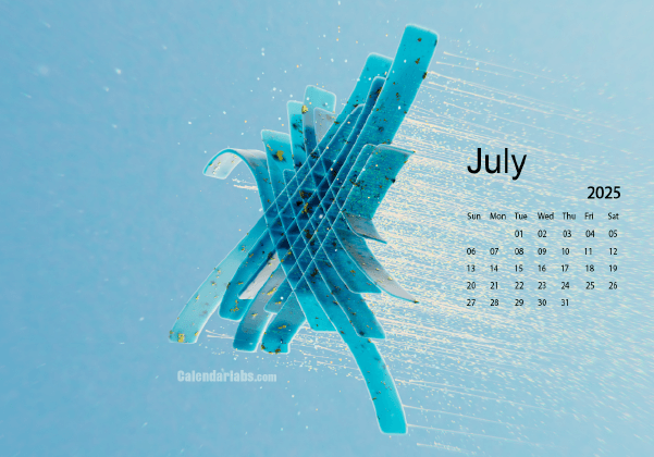 July 2025 Wallpaper Calendar Blue Theme.png