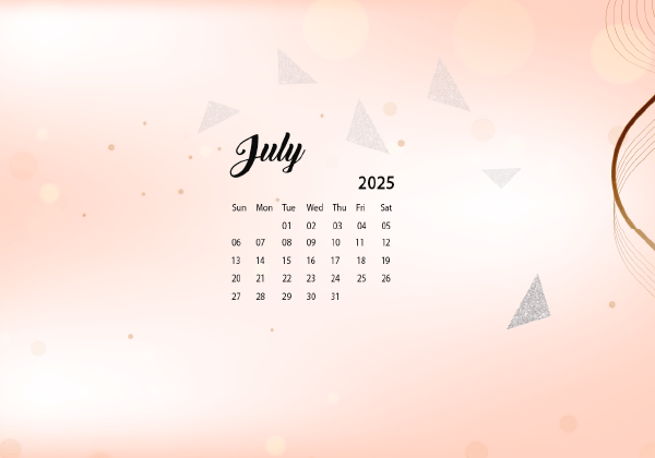 July 2025 Wallpaper Calendar Cute Glitter.png