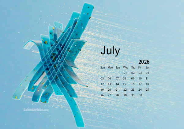 July 2026 Wallpaper Calendar Blue Theme.png