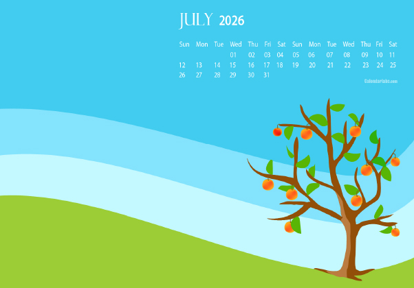July 2026 Wallpaper Calendar Summer.png