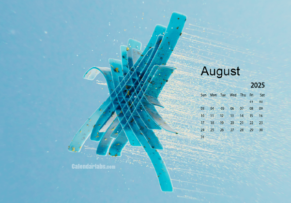 August 2025 Wallpaper Calendar Blue Theme.png