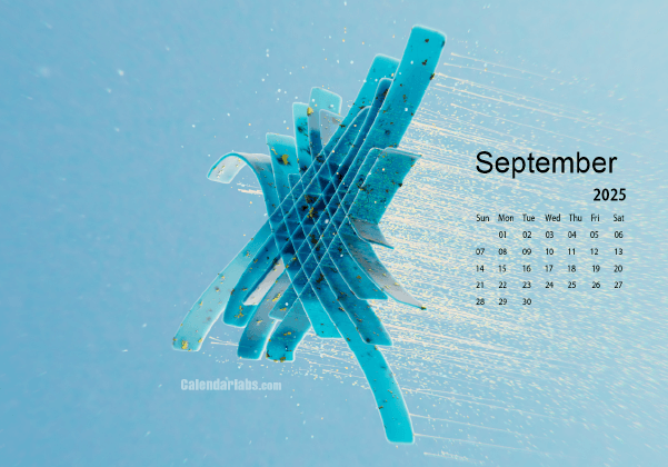 September 2025 Wallpaper Calendar Blue Theme.png