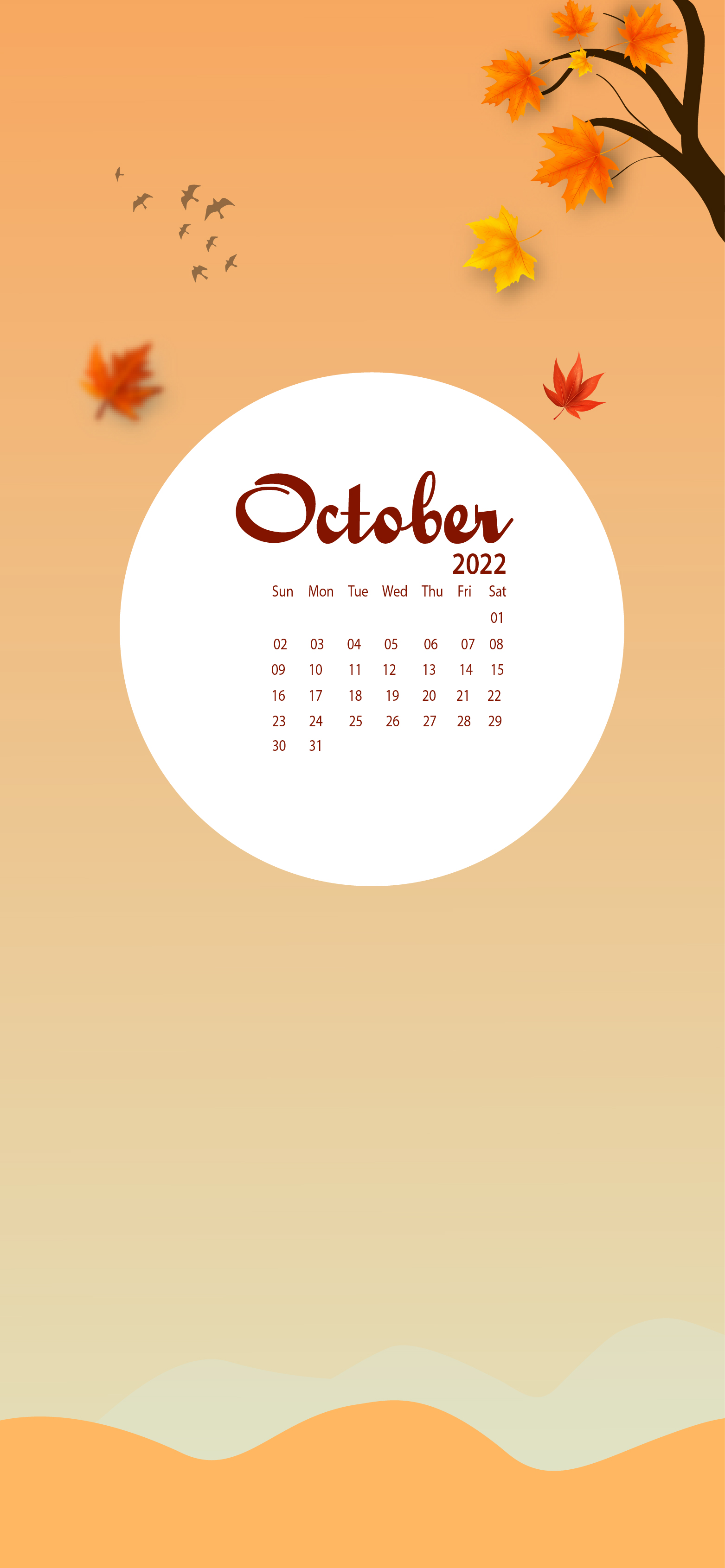 2022 calendar wallpaper