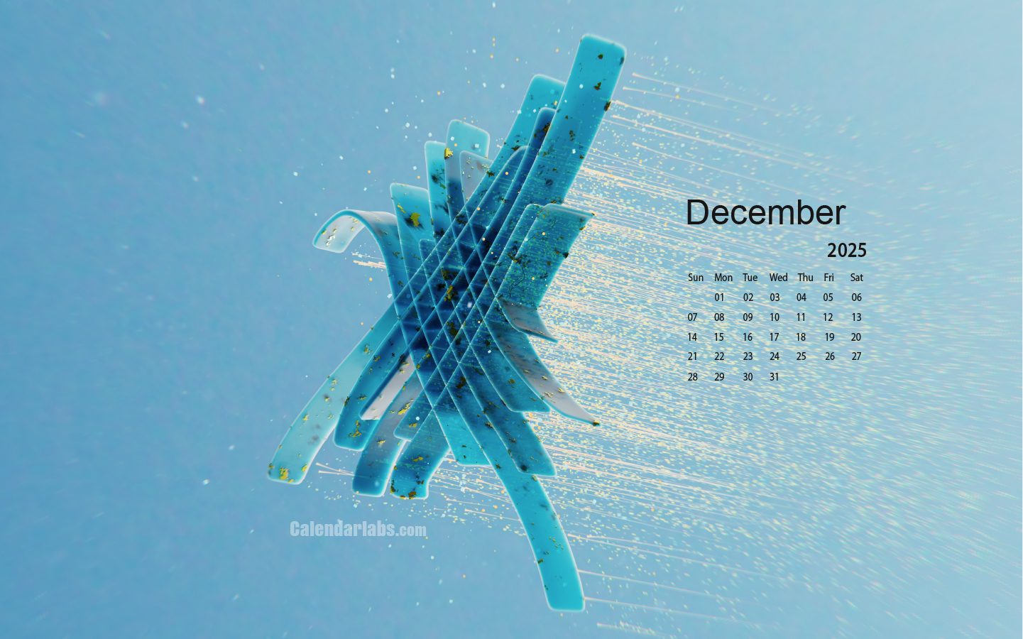 December 2025 Desktop Wallpaper Calendar CalendarLabs